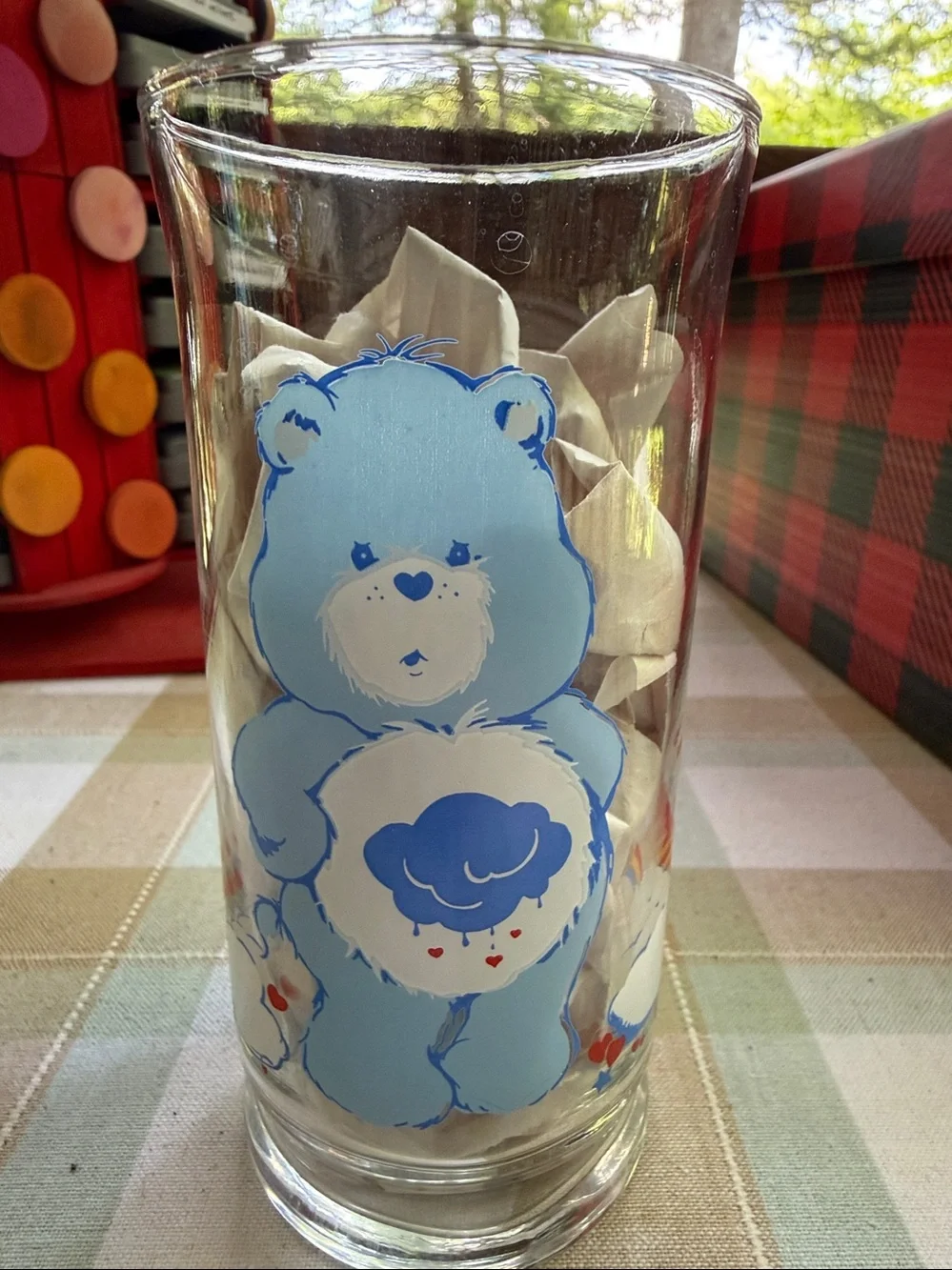 Vintage 1983 Pizza Hut LE Care Bears Glasses Grumpy Tenderheart